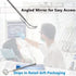 Stainless Steel Dental Mirror #5 with Handle 6.5", Dentist Tool for Teeth Cleaning Inspection