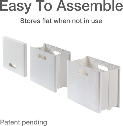 Pendaflex Mobile File Box with Handles, Easy Set Up, Collapsible Storage, 13" W x 10" H x 6.5" D, Holds Letter Size