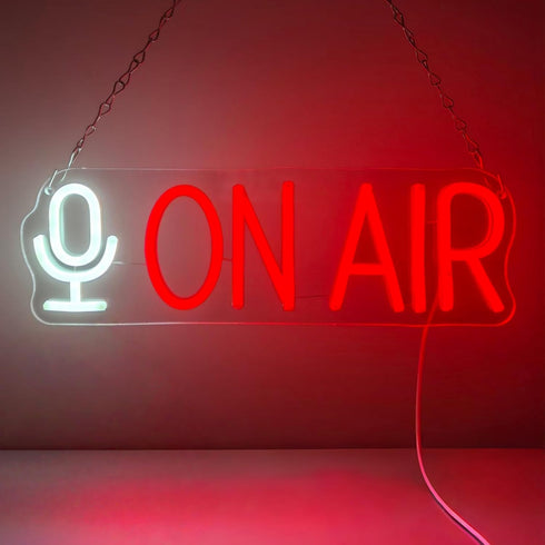 On Air Neon Sign LED Light for Live Streaming, Recording Studio, Bedroom,