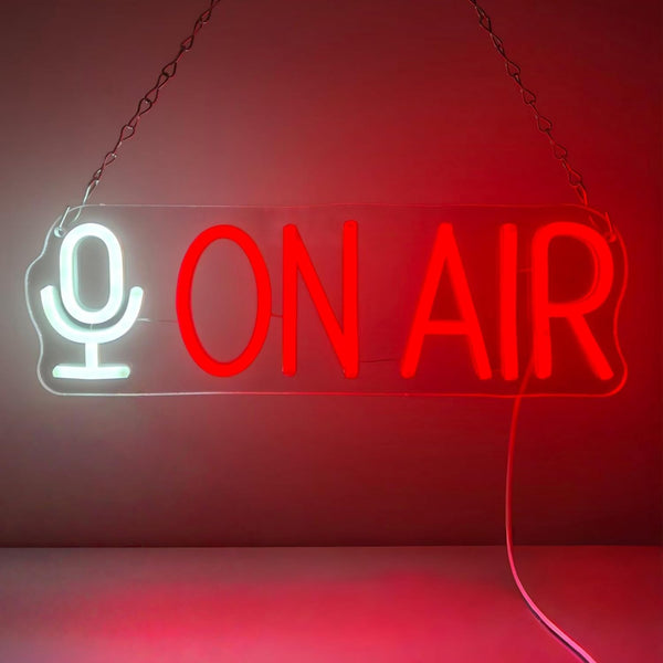 On Air Neon Sign LED Light for Live Streaming, Recording Studio, Bedroom,