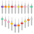 20 Pcs Micro Drill Bit Set, 0.3-1.2mm Tungsten Steel Bits for PCB Print Circuit Board and CNC Router