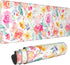Pink Floral Desk Mat, XXL Mouse Pad, Christmas Gifts, Desk Accessories for Women, Office Decor, 11.8 x 31.5 Inches