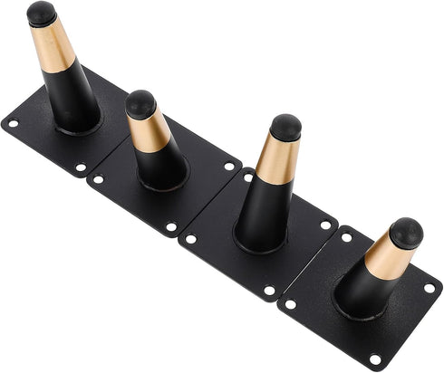Luxshiny 4pcs Adjustable Metal Sofa Legs with Black and Gold Electroplated Finish,