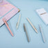 Ddaowanx Gel Pens, 0.5mm Fine Point Quick Dry Blue Ink, Cute Colorful Barrel Smooth Writing Pen, 6 Pcs