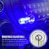 HQRNYP USB LED Car Interior Atmosphere Light, Car USB Night Light, Plug-in Auto Ambient Lighting Retro Lamps, Touch
