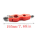 LQ Industrial Copper Pipe Cleaner 4 in 1 Copper Tubing Brush Battery Post Cleaning Brush Tool Red