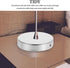 Table Lamp Base Round Metal Stand with Wire Pass-Through Flat Bottom DIY Lamp Base for Stable Bedroom and Living Room