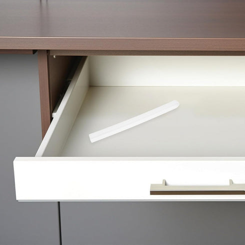 4pcs Set, Lurrose Furniture Drawer Slides and Plastic Guide Accessories Side Mount Drawer Tracks for Cabinet, Dresser