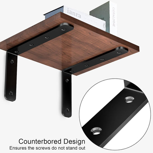 5" 3" 35lb/15KG Pack 4, YUMORE L Bracket, x Max Load: Heavy Duty Stainless Steel Solid Shelf Support Corner Brace Joint