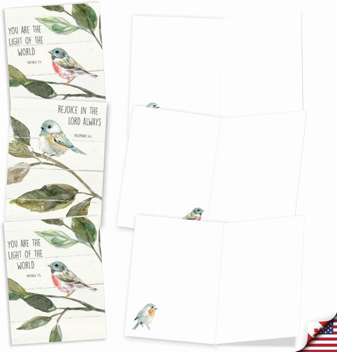 The Best Card Company - 20 Blank Notes with Envelopes, All Occasion Animal Assortment, 10 Designs