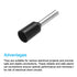 uxcell 3000 Pcs Insulated Ferrule Wire Connector Electrical Crimp Terminal 16 AWG