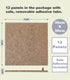 Large Cork Board Alternative - 47"x35", 12 Pack Felt Wall Tiles with Safe Removable Adhesive, Suntan
