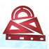 Lurrose 3 Sets of 4pcs Metal Triangle Ruler Tools for Construction, Educational Geometry Kit, Drafting Templates