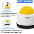 ONiLAB Mini Vortex Mixer with Touch Function - Lab Mixing for Nail Polish, Tattoo Ink, Eyelash Adhesives, Yellow