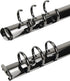 Semetall 2pcs A6 Notebook 6-Ring Binder Mechanism, Loose Leaf Binding Spines, Metal Clip Ring Binder Replacement Kit,