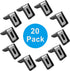 Zorveiio 20 1" 90 Pcs Plastic Right Angle Bracket L Brackets, Metal Degree Corner Brace Corner Support for Wood Shelf