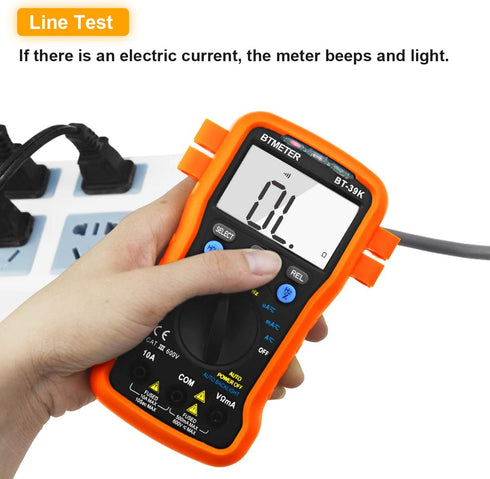 BTMETER BT-39K DVOM Multimeter with Case, 4000 Count Autoranging DMM for AC/DC Testing