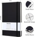 Lined Hard Cover Notebook Journal, 100Gsm Premium Thick Paper, 5"×8.25" with Inner Pocket for Writing