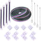 12MM 5PIN RGBW LED Strip Connector Kit with 16.4FT Extension Cable, 4PCS Gapless Connectors for 5050 RGBW LED Strip