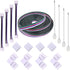 12MM 5PIN RGBW LED Strip Connector Kit with 16.4FT Extension Cable, 4PCS Gapless Connectors for 5050 RGBW LED Strip