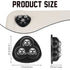 KINYFY 8 Roller,360 Pcs Black Self Adhesive Caster Wheels,Stainless Steel Universal Wheel Degree Rotation Sticky Pulley