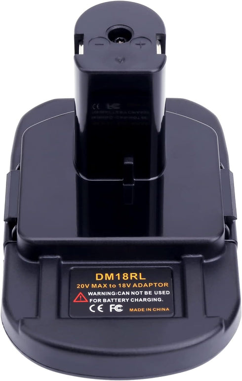 Biswaye Adapter for Dewalt 20V Battery to Replacement for Ryobi 18V One+ Battery, Compatible with Milwaukee M18 Battery