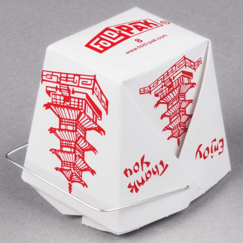 Pack of 15 PAGODA Chinese Take Out Boxes, 8 oz / Half Pint Party Favor