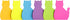 Cat Shape Sticky Notes 6 Color Bright Colorful Sticky Pad 75 Sheets/Pad Self-Sticky Note Pads (6 Pads) by SIMONA