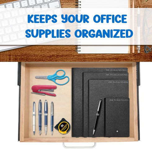 Upgrade Wood Under Desk Drawer, Sliding Pull-out Storage Organizer, Hidden Desktop Organizer for Office Desks and Tables