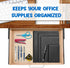 Upgrade Wood Under Desk Drawer, Sliding Pull-out Storage Organizer, Hidden Desktop Organizer for Office Desks and Tables