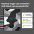 Rocketbook Core Reusable Spiral Notebook, Letter Size 8.5x11, Camo - App-Connected, Erasable, Durable Cover for School