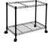 Oceanstar Portable 1-Tier Rolling File Cart, Black, 24 in