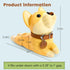 DomeStar Shiba Inu Cute Dog Door Stopper, Decorative Animal Doorstop Wedge, Yellow
