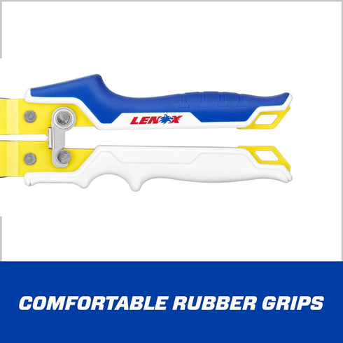 LENOX TOOLS Pliers, Straight Aviation Snips with Durable Grip (LXHT14340)