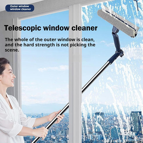 Generic 163 cm Window Cleaning Equipment, Long Handle Professional Shower Glass Washing Brush, Extendable Professional