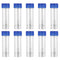 Plastic Specimen Cup with Lid, Stool Container Without Label, Laboratory Medical Use, 25-30ml, 10pcs