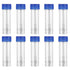 Plastic Specimen Cup with Lid, Stool Container Without Label, Laboratory Medical Use, 25-30ml, 10pcs