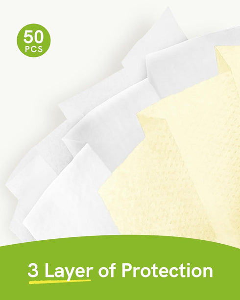3-Ply 3 50 Pack FriCARE Disposable Face Masks, ASTM Level Medical Grade, FSA/HSA Eligible, Breathable & Comfortable