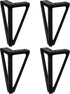 FOMIYES 4pcs Black Metal Cabinet Legs 15cm, Furniture Support Feet for Tv