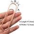 HAHIYO Paperclips 4 inch (100mm), Extra Large Sturdy Rose Gold Vinyl Coated, 14 Pack