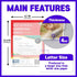 No Heat Laminating Sheets Self Sealing, 15, 20, 25, 50, 100 Pack, 4mil Thickness by HA SHI, 15 Sheets Transparent