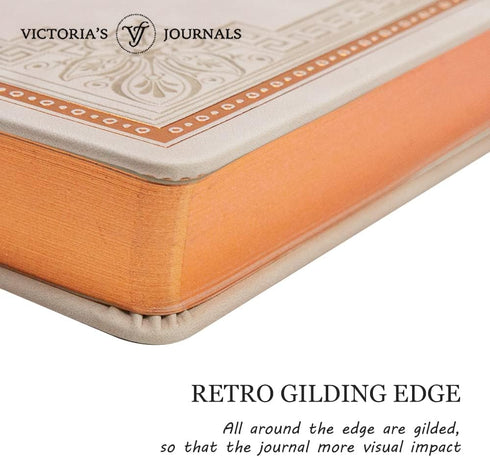 Leatherette Vintage Journal, Hard Cover, Lined Notebook, Old Looking Travel Diary, A5 Size (5.7'' x 8.1'')