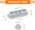 8Set uxcell Toilet Seat Buffer, Anti-Slip Plastic Toilet Seat Bumper Kit, Universal Buffer Toilet Lid Rubber Bumpers