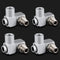 4Pcs Air Tool Swivel Fitting, 1/4 Inch NPT Industrial Swivel 360 Degree Air Hose Connector, Portable Air Tool Adapter