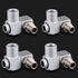 4Pcs Air Tool Swivel Fitting, 1/4 Inch NPT Industrial Swivel 360 Degree Air Hose Connector, Portable Air Tool Adapter