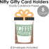 Set 8 Big Dot of Happiness But First, Coffee - Cafe Themed Party Money and Gift Card Sleeves - Nifty Gifty Card Holders
