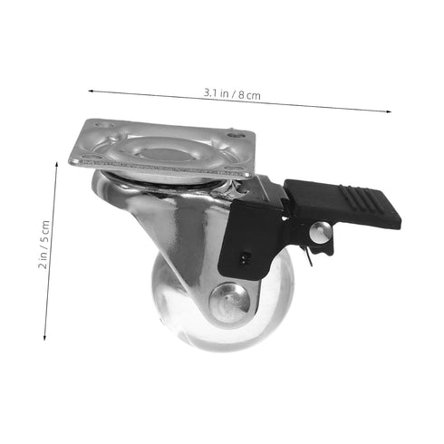 4pcs Zerodeko Casters Swivel Caster Wheels for Cabinet Office Chair Furniture Bedside Museum