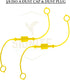 4 Set, 1/4 ISO A Hydraulic Hose Caps and Plugs, Quick Disconnects Air Coupler Cover with Retention Ring