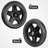 2 6.10 Inch OUNONA Pcs Laundry Cart Wheels Rolling Utility Replacement for Foldable Shopping Trolley Grocery Cart