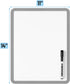Mr. Pen Dry Erase Board - 14” x 11” with Black Marker, Gray Frame, Small White Board for Kids